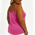 thumbnail image 7 of LEKWK Camisole Tops for Women Plus Size Lace Trim Criss Cross V Neck Tank Tops Spaghetti Strap Loose Fit Comfy Summer Shirts Fashion Going Out Y2K Shirts, 7 of 7