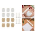 thumbnail image 2 of Tela de piel sintética Gnomo Barba Traje Ropa Suministros para manualidades Muñecas de juguete Enano Cosplay Bolas de madera sin terminar para , 6 udsBlanco 6 udsCaqui 18cmx9cm Baoblaze Barba de gnomo de piel sintética, 2 of 7