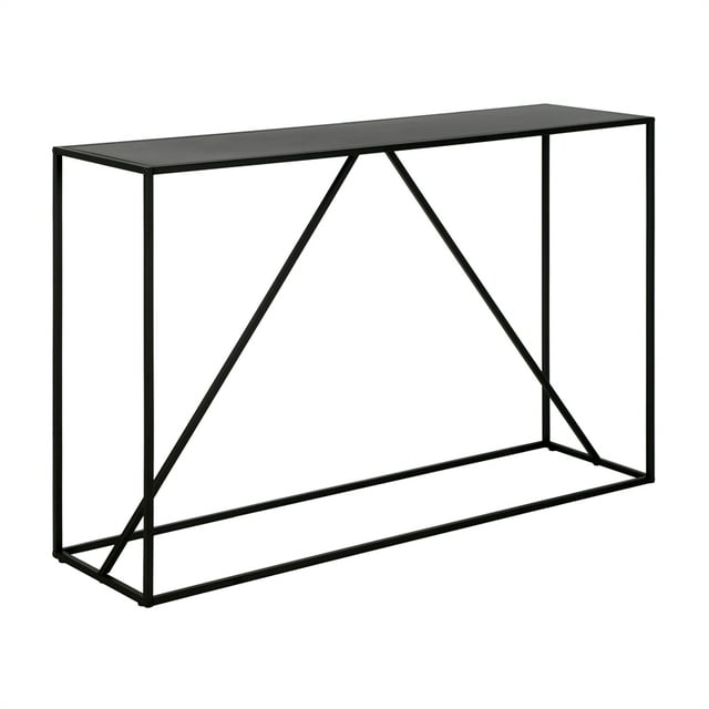 Henn&Hart 45" Noirci Table Console en Métal Bronze