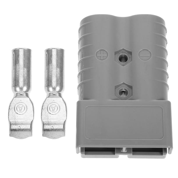 350A 600V Premium Plug Exterior Connector DC Power Solar Caravan con 2 contactos (gris)