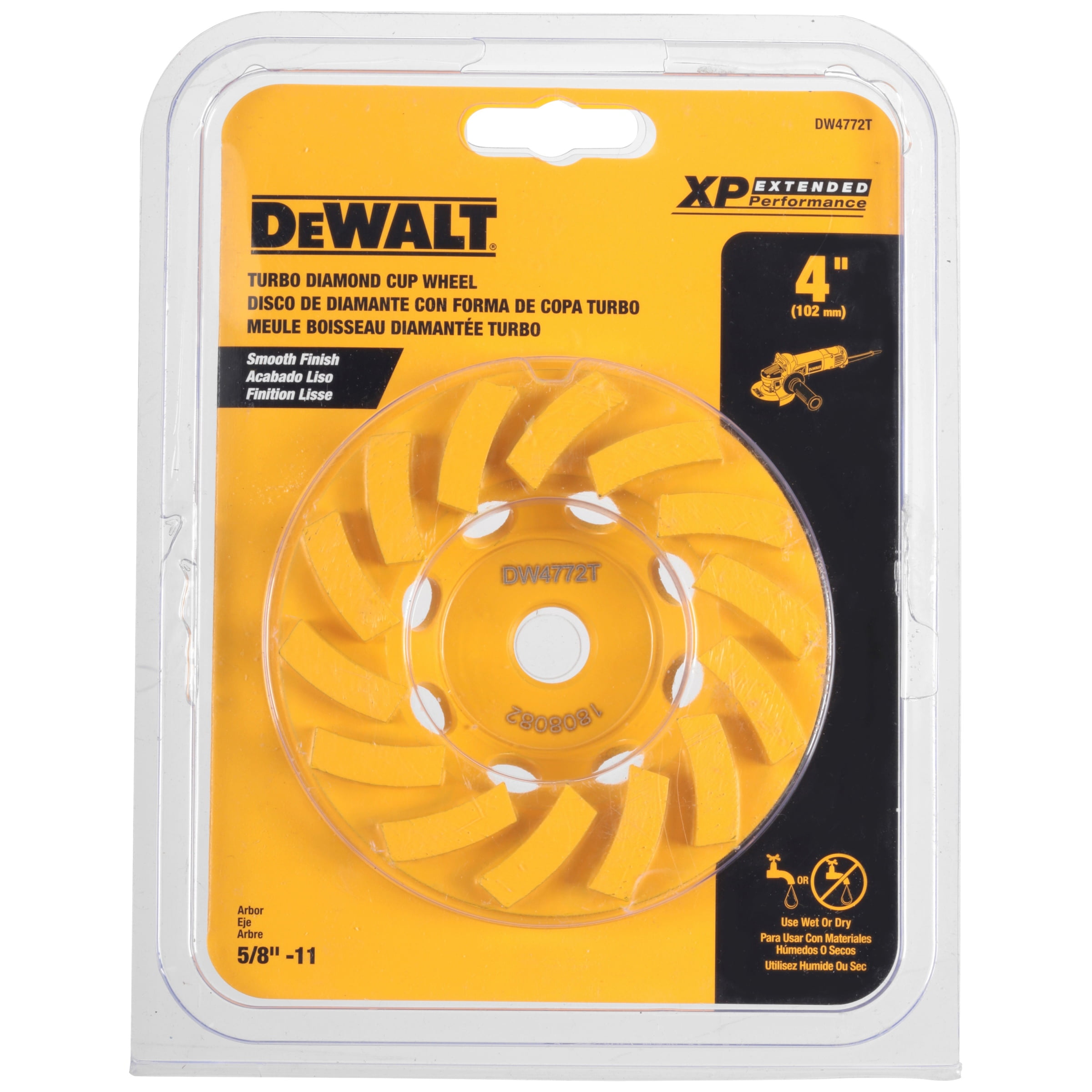 DeWalt 4 Double Row Diamond Cup Grinding Wheel (1/Pkg.) DW4772