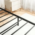 thumbnail image 4 of Queen Bed Frame with Storage Headboard & Charging Station, Metal Platform Bed with Bookcase Shelves, No Box Spring Required, Quiet Assembly Design, Black Modern Bedroom Furniture, 4 of 7