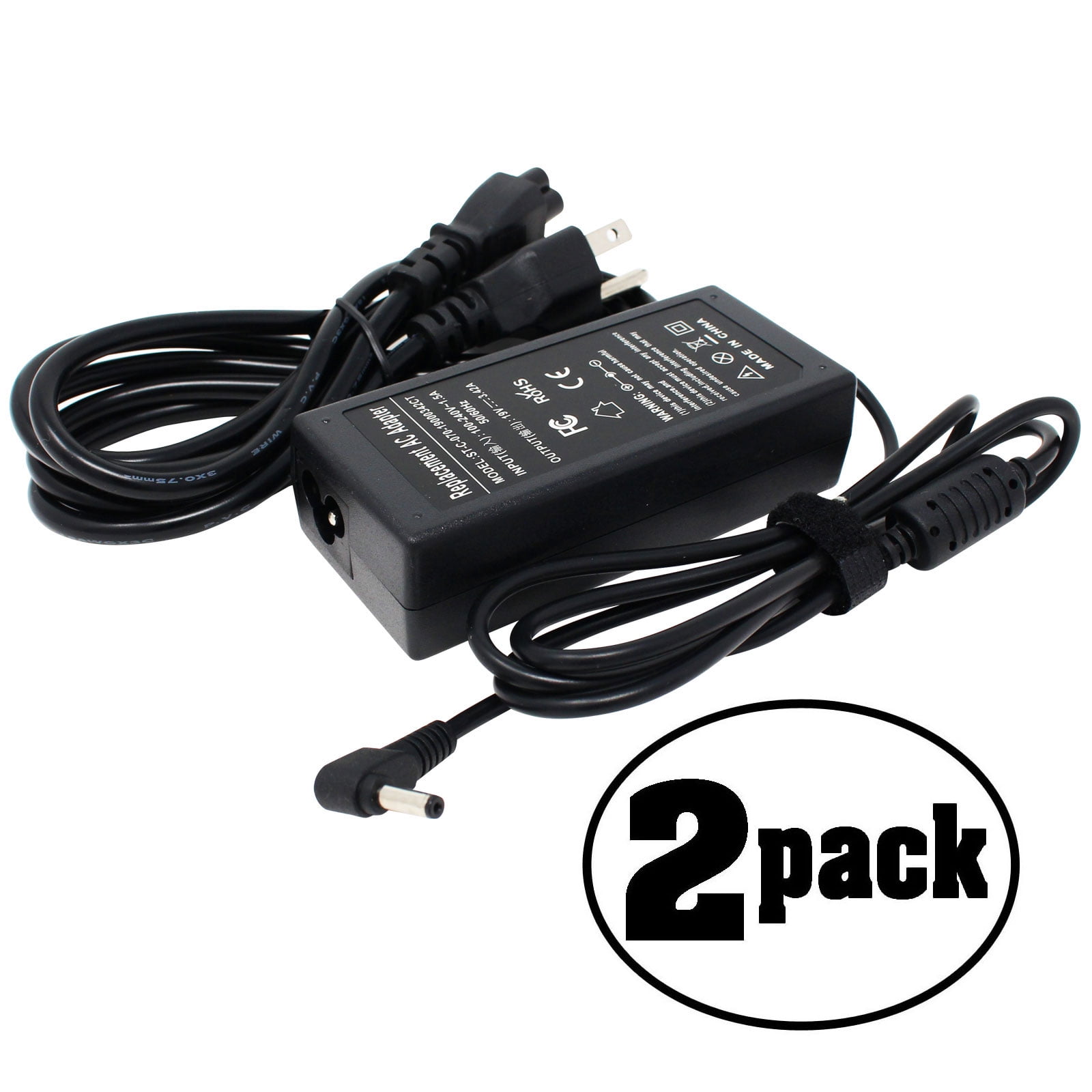 2Pack Replacement AC Adapter / Charger for Asus Zenbook UX303U Laptop Compatible Asus Zenbook