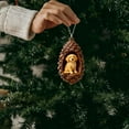 thumbnail image 4 of Sunxin Hangs 2D Acrylic Pinecone Animal Ornaments Set Christmas Tree Hanging Decor with Hamster Dog Cat Squirrel Festive Holiday for Animal Lovers, 1 Piece of 2D Acrylic Pendant, 4 of 7