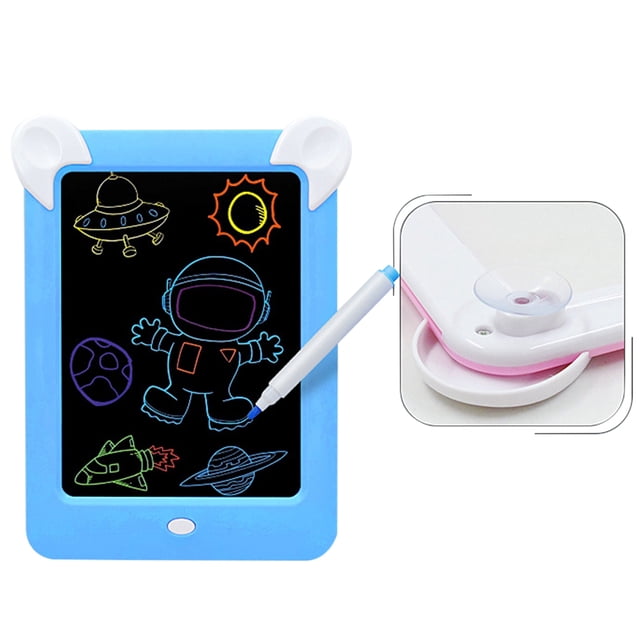 Bangcool Kids Drawing Board Erasable Light up Doodle Pad Writing Board with Suction Cup
