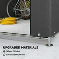 thumbnail image 4 of Outsunny 6.6' x 7.8' Portable Shed, Waterproof Bike Tent, Dark Grey, 4 of 10