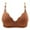 Brown, variant on Herrnalise Women's Lace Edge Vertical Stripe Back Bra Padded Bra Wireless Lingerie For women