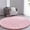 Round-Pink, variant on Pink Hexagon Rug - Ultra Soft Rug for Girls Kids Room - Anti-Slip Coral Nap Mat for Princess Children - Play Tent Rug for Playhouse Princess Tent Kids Play Castle,4.3 ft