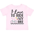 thumbnail image 3 of Inktastic Bicycle I Love to Ride My Bike Girls Toddler T-Shirt, 3 of 5