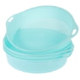 thumbnail image 1 of MIANGASTORE 4pcs Garden Riddle Sieve Soil Sieve Mesh Sand Sieves Flower Gardening Tool with Handle ( Blue ), 1 of 8