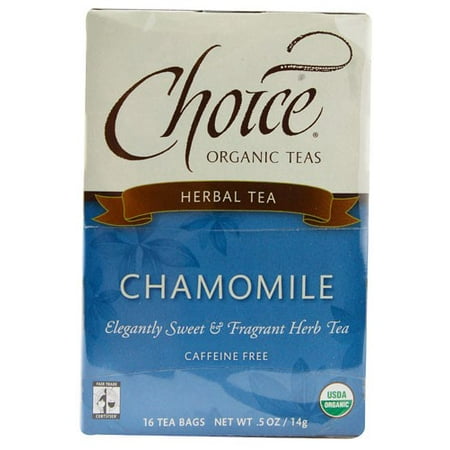 Choice Organic Chamomile Herb Tea, 16 Count Box