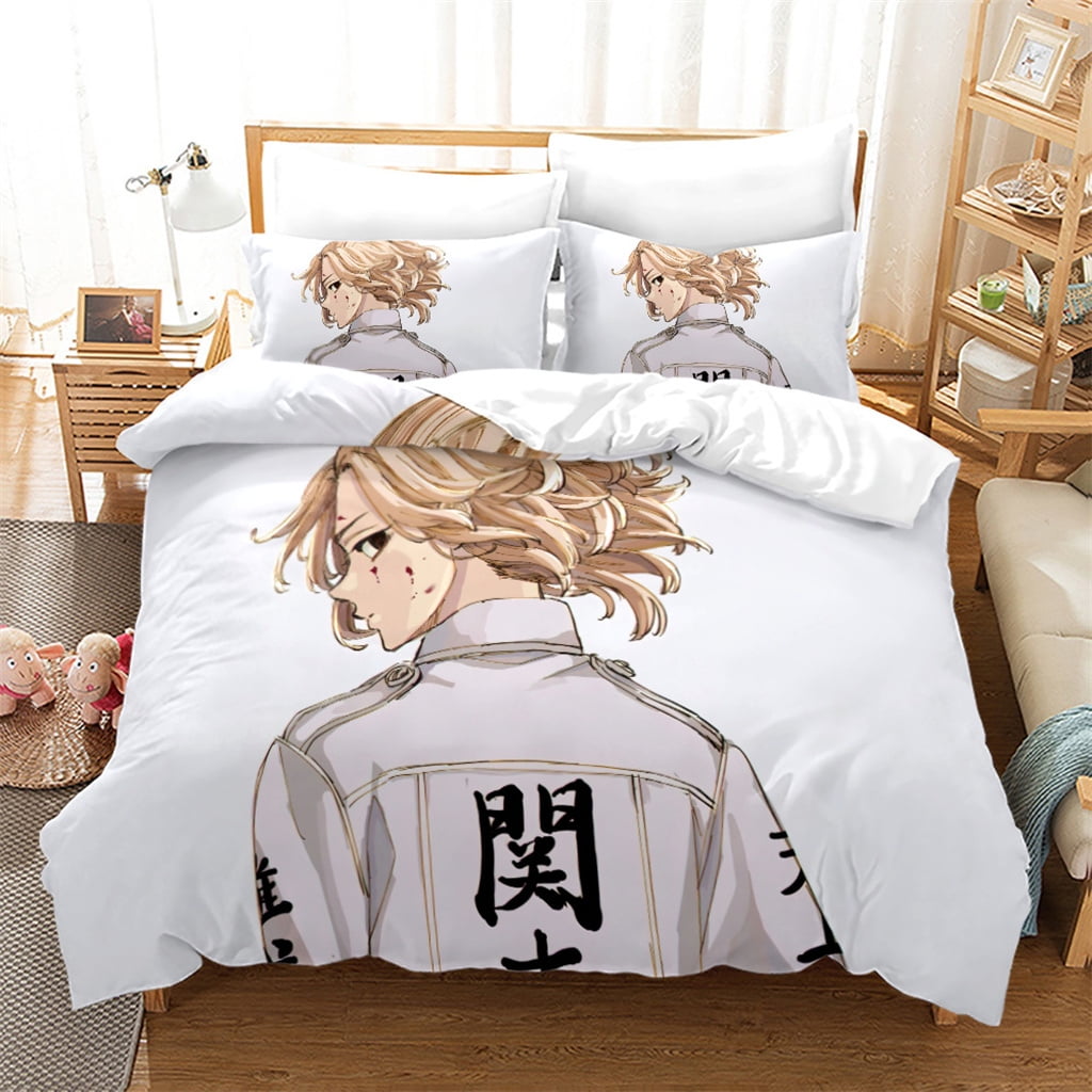 Anime Bed Comforter Sets 3D Print Manga Bedding Sets Twin Full Queen
