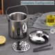 thumbnail image 2 of Insulated Ice Bucket with Tongs Handle Lid 1.3L Double Walled Stainless Steel Ice Buckets Champagne Cooler for Bottle Bar Birthdays Parties Picnics, 2 of 5