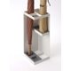 thumbnail image 2 of Paragüero decorativo independiente, paragüero resistente de acero con revestimiento en polvo con base extraíble, elegante cubo cuadrado para paraguas con diseño hueco, soportes para bastones para el, 2 of 5