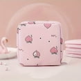 thumbnail image 6 of White Sanitary Pad Storage Pouch, Compact Discreet Feminine Care Organizer, Portable Waterproof Bag for Sanitary Pads, Makeup and Small Essentials, Perfect for Purse, Office, Travel & Daily Use, 6 of 9