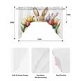 thumbnail image 5 of Bunny Easter Swag Valances for Windows, Small Curtains Drapes, Eggs Spring Blooms Botanicals Kitchen Window Curtains Over Sink Rod Pocket Window Treatment Valance for Bedroom/Bathroom 56"x36", 5 of 5