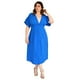 thumbnail image 1 of Vestido manga corta Roman Fashion /Tallas Extras, 0222 (Azul rey) azul 40 Roman Fashion V-ELY-0222-REY, 1 of 6