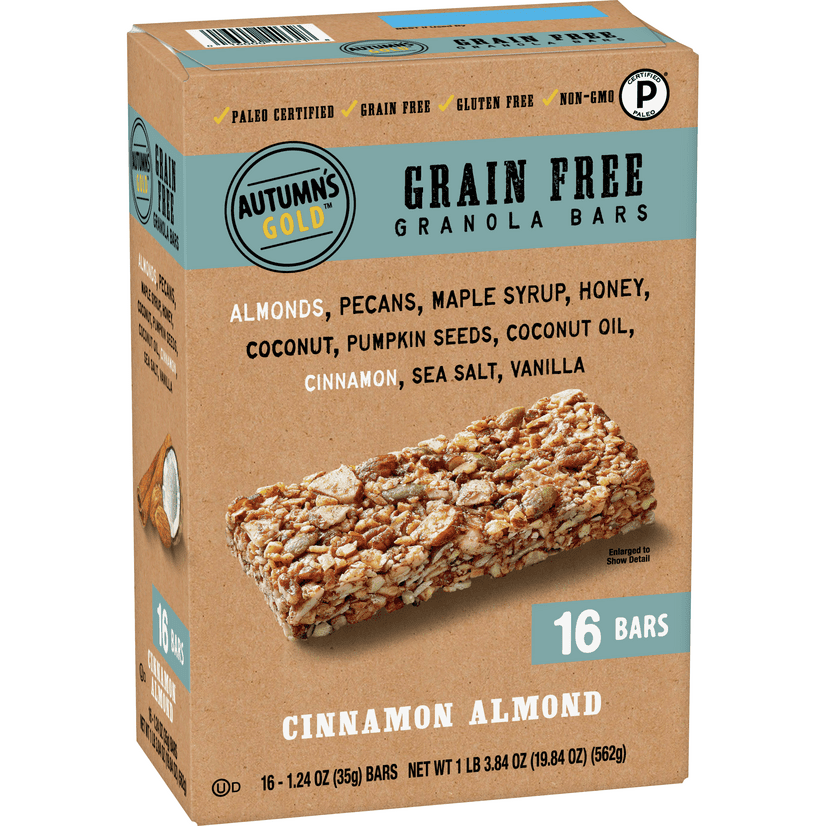 Autumn #39 s Gold Grain Free Cinnamon Almond Granola Bars 16 ct Walmart Autumn #39 s Gold Grain Free Cinnamon Almond Granola Bars 16 ct Walmart