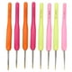 thumbnail image 1 of 8 ganchos de ganchillo de 1 mm a 2,75 mm, mango de plástico colorido, agujas de ganchillo finas para principiantes y entusiastas del tejido, 1 of 8