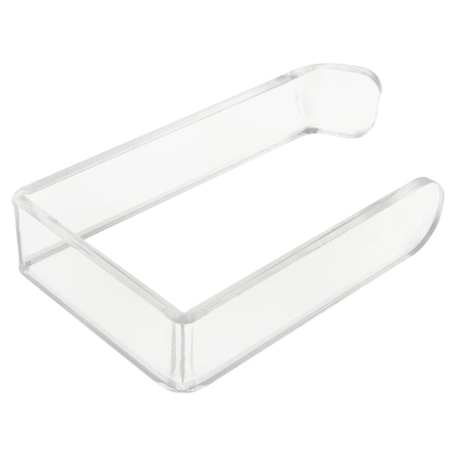 Soporte de papel higiénico sin perforación, acrílico transparente, soporte de pared para rollo de papel higiénico para baño y cocina