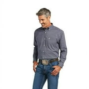 ARIAT Mens Pro Series Iker Stretch Classic Fit Shirt Nocturnal Blue