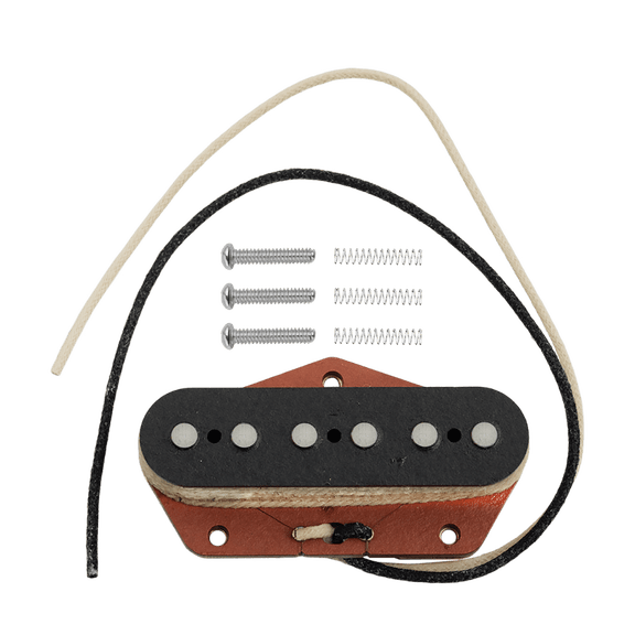 LOOKSEVEN Electric Guitar Vintage Alnico5 Magnet Single Coil Neck & Bridge Pickup for TELE-Bridge