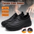thumbnail image 3 of Chef Shoes Men Kitchen Footwear Comfortable Shoes, Non Slip Work Shoes Women Waterproof Chef Nurse Clog Trainers, Nursing Shoes, Slip-on Food Service Shoes for Restaurant Hospital Cafe, 3 of 7