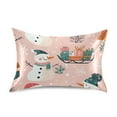 thumbnail image 7 of Yayeee Pillowcase Standard Size Set of 2 Satin Wrinkle Resistant Pillow Case, Christmas Snowman, 7 of 7