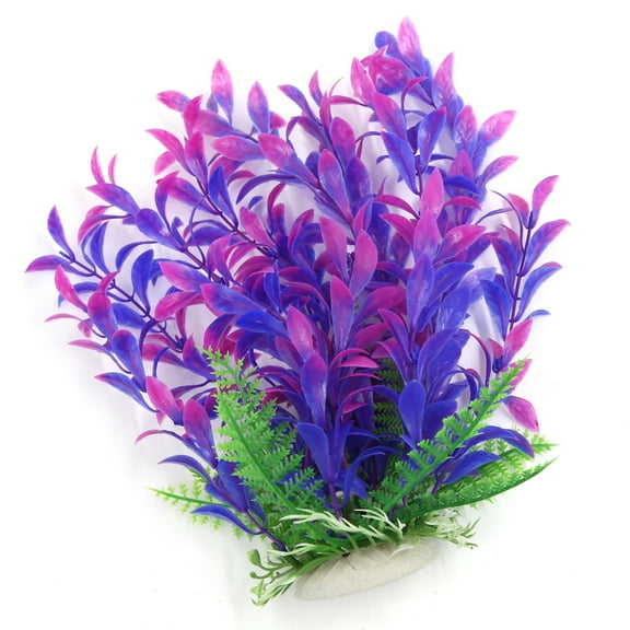 Unique Bargains Aqua Landscape Fish Tank Decoration Plastic Plant for Betta 22cm