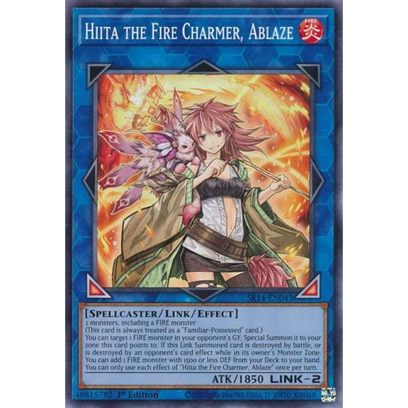 YuGiOh Structure Deck: Fire Kings Common Hiita the Fire Charmer, Ablaze SR14-EN043