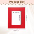 thumbnail image 2 of Uxcell 1Pcs Picture Mat 8"x10" Bevel Cut Frame Mattes for Display Art Measuring Red, 2 of 7