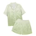 thumbnail image 7 of Kids Girls Pajamas Gradient Short Sleeve Button Down Shirts Shorts Summer Clothes for Girls Pajamas Size 8-9 Years, 7 of 7