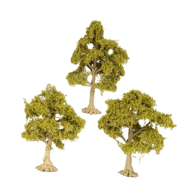 segolike 3 Pieces Miniature Trees for Sand Table DIY Scenery Landscape Diorama Layout deciduous tree