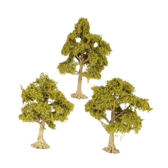 colcolo 3 Pieces Miniature Trees for Sand Table DIY Scenery Landscape Diorama Layout deciduous tree