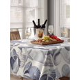 thumbnail image 6 of Vintage Coastal Table Cloth, Blue Grey Starfish Shell Conch Waterproof Tablecloth for Rectangle Tables, Reusable Washable Fabric Table Cover for Restaurant Kitchen Dining Tables 52"x70", 6 of 6