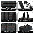 thumbnail image 3 of Teacher Tote Bag,Black Colorful Dinosaurs Chalk Pattern Teacher Utility Tote Bag,Large Work Tote Bags for Women with Multiple Pockets,Top Zipper Closure,13.8x10.6x6.7 Inch, 3 of 5