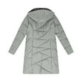 thumbnail image 6 of Tdoqot Womens Parka Jacket with Hood- Casual Midweight Warm Full Zip Winter Snow Coats Sherpa Lined Gray Size S, 6 of 8
