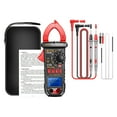 thumbnail image 2 of Digital Clamp Meter Electrical Multimeter Bklight Screen Meansures Ncv  DC Current Electrician Tools Smart Tester for Cars Fuses Red, 2 of 8