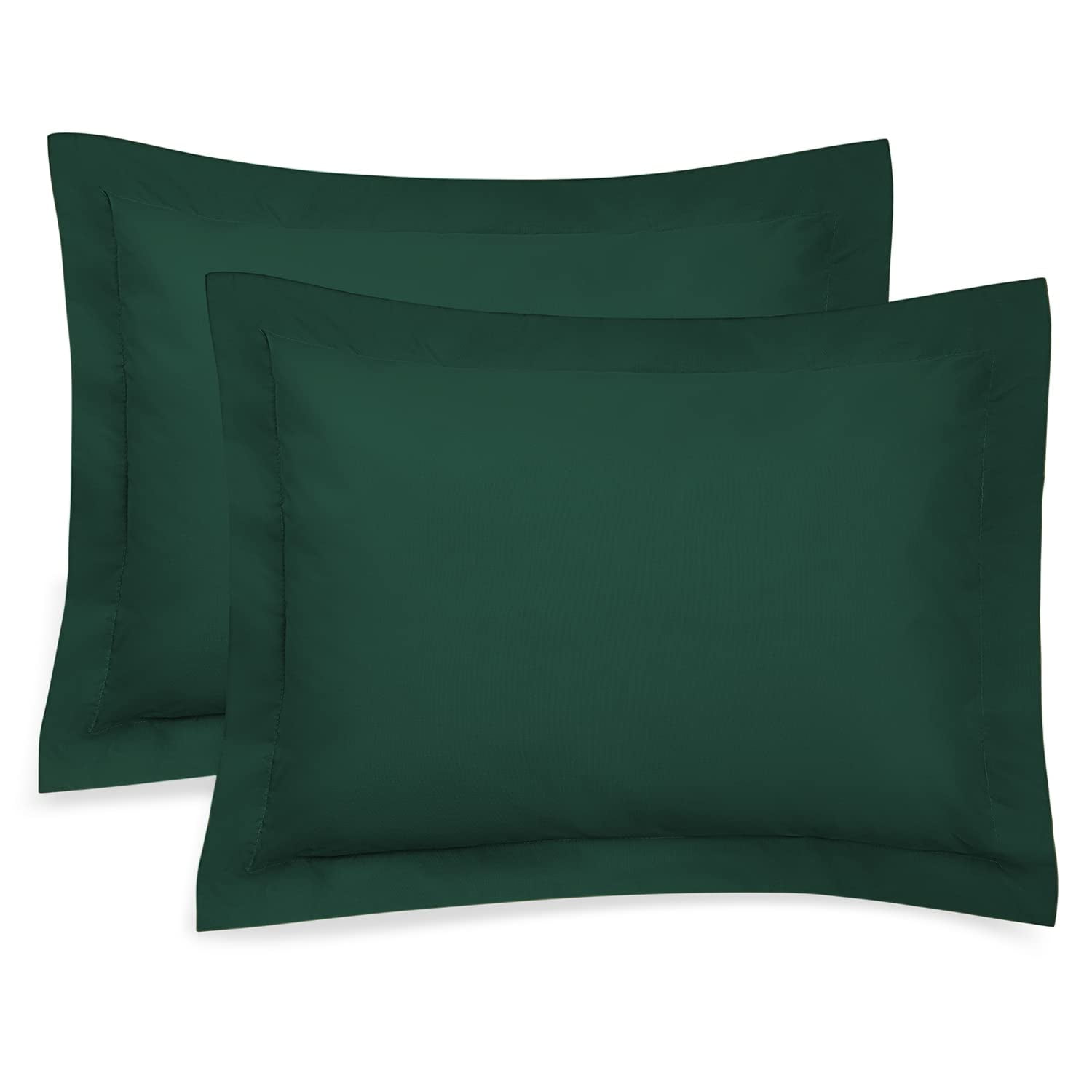 Hunter Green Pillow Sham, King Size Pillow Cover Decorative Tailored