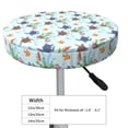 thumbnail image 4 of Lsque Turtle Round Bar chair cushion covers Velvet Fabric Premium Comfort Protects from Scratches and Stains for 14-17 Inch Chair- 13 inch, 4 of 7