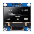 thumbnail image 4 of DORHEA 6PCS 0.96’’ OLED Display Module 12864 128x64 Pixel LCD White Light SSD1306 Driver Board I2C Serial 0.96 inch IIC Chip 4 Pin Self-Luminous Display Board Compatible with Raspberry Pi, 4 of 4