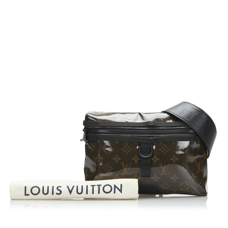 Unisex Pre-Owned Authenticated Louis Vuitton Monogram Glaze Messenger PM  Pvc Plastic Brown Crossbody Bag 