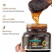 mCaffeine Naked and Raw Hydrating Coffee Scalp Scrub, Natural Aha, 8.82 oz