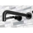 thumbnail image 4 of Kingston Brass KS8020KL Whitaker Two-Handle 3-Hole Wall Mount Roman Tub Faucet in Matte Black, 4 of 7