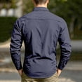 thumbnail image 4 of JTSRKL Mens Ice Silk Long Sleeve Shirts Quick Dry Mesh Back Ventilation Breathable Tees Zip Pockets Loose Fit Tactical Fishing Outdoor Tops, 4 of 9