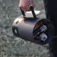 thumbnail image 3 of Juego de herramientas para parrilla de metal con barril de encendido de carbón, color negro, 3 of 5