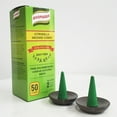 thumbnail image 3 of Citronella Incense Cones 50 Cones Made with Natural Plant-Based Ingredients Citronella Oil Lemongrass Oil Rosemary Oil Includes 2 Ceramic Dishes, 3 of 6