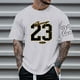 thumbnail image 4 of Camiseta personalizada con estampado alfanumérico para hombre - Cuello redondo y manga corta - Mezcla de algodón, nombre/número personalizado para regalos únicos, 4 of 7