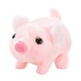 thumbnail image 4 of Cerdo de peluche electrónico que puede caminar, hacer sonido, Animal relleno suave, boca móvil vívida, lechón interactivo, juguete para mascotas para Rosa, 4 of 10