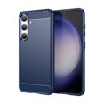 thumbnail image 1 of PANDACO Navy Brushed Metal Case for Samsung Galaxy S24, 1 of 3